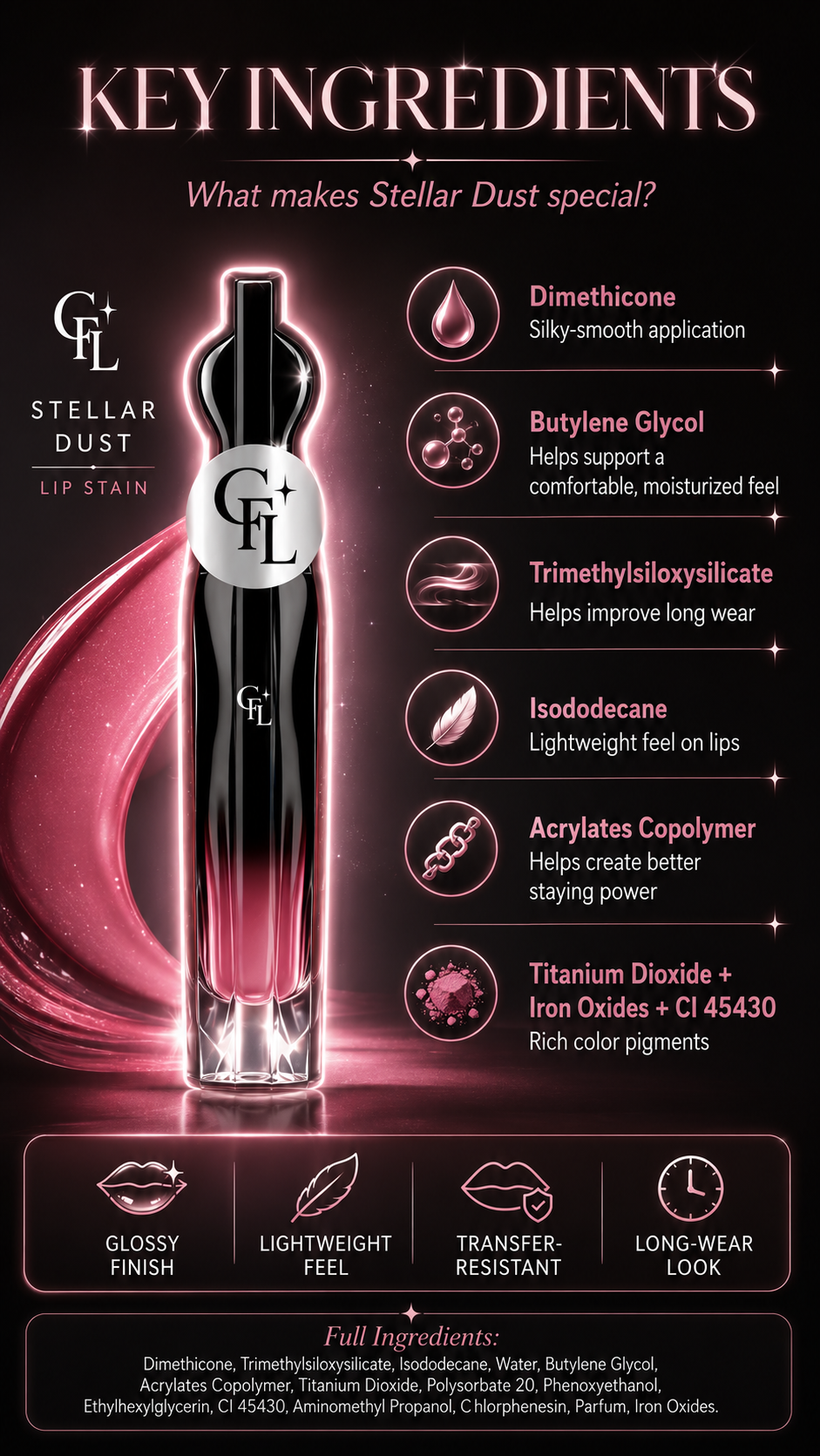 Glow Finds Lab Velvet Lip Stain Transfer-Proof • Waterproof • All-Day Wear